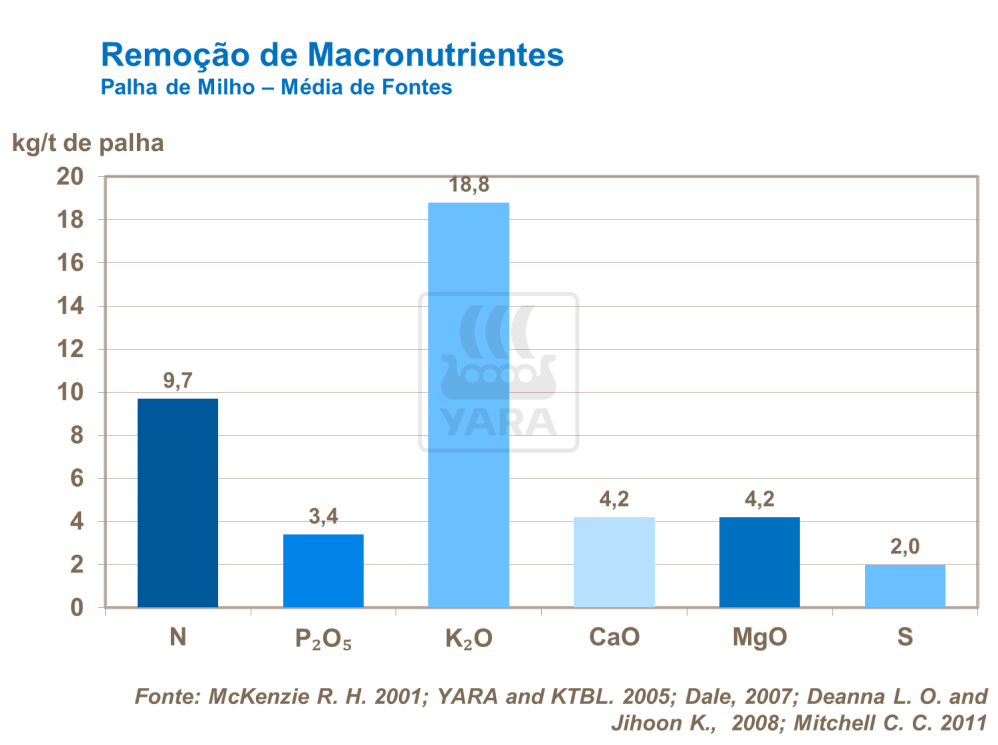 F&oacute;sforo e Pot&aacute;ssio - Remo&ccedil;&atilde;o de macronutrientes