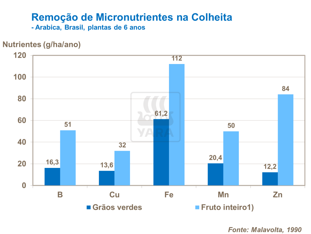 Remo&ccedil;&atilde;o de micronutrientes